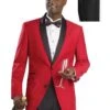 Mens Red & Black Shawl Prom Tuxedo -Alberto Nardoni Shop 0067 IMAGE 35