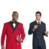 Red & Navy Double Breasted Tuxedos