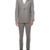 Grey Prom Suit - Gray Wedding Suit - Gray Tuxedo Vested Grey Trim Tuxedo -Alberto Nardoni Shop 0075 IMAGES 221