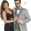 Grey Prom Suit - Gray Wedding Suit - Gray Tuxedo Grey Trim Notch Tuxedo -Alberto Nardoni Shop 0087 IMAGE 15