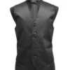 Solid Black Vest Set