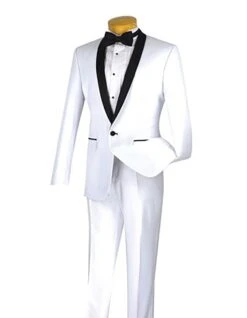 White Prom Suit - White Prom Tuxedo- White Suit