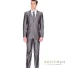 Grey Sharkskin Wedding Suit