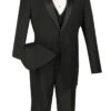 Santorini Collection - Regular Fit Black Tuxedo 4 Piece With Vest Bow Tie Adjustable Waistband -Alberto Nardoni Shop 01 VIN 4TV BLACK 16 2 2c84049d ca4c 41b3 8396 f62c2c444900