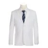 611-2 Men's New Slim Fit Checked Linen Suits
