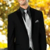 Men 2 Button Trim Cowboy In Black Cowboy Suit - Country Wedding Suits -Alberto Nardoni Shop 2 Black