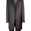 Mens Ton On Ton Stripe Fashion Zoot Suit In Brown