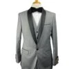 29C-Tux-Shawl Lt-Gray-Black -Tuxedo WholesaleDistributors