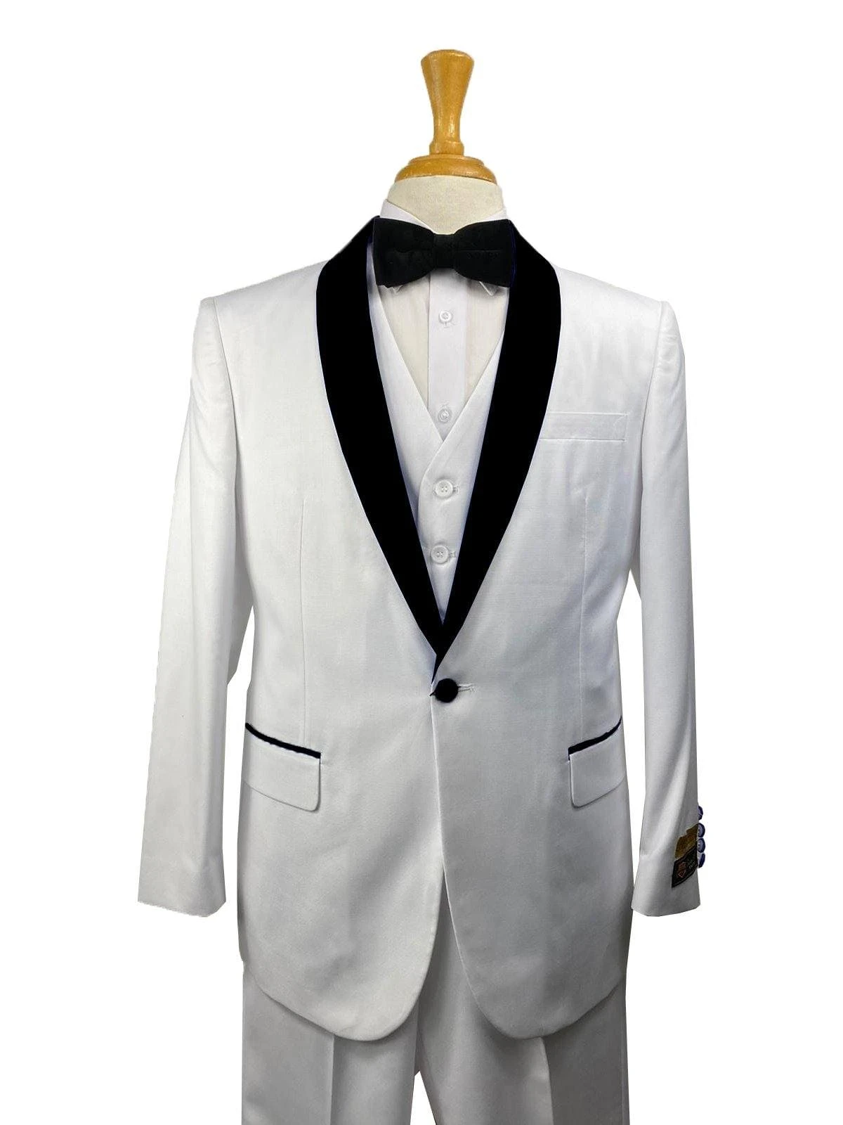 34-C-TUX-SHAWL WHITE-BLK -Tuxedo WholesaleDistributors 1 34-C-TUX-SHAWL WHITE-BLK -Tuxedo WholesaleDistributors