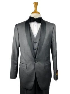 36-C-35-C-TUX-SHAWL CHARCOAL-BLK -Tuxedo WholesaleDistributors