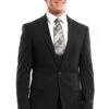 "Black Men's Wedding & Prom 2025 Suit - One Button Peak Lapel Skinny With Lowcut Vest" -Alberto Nardoni Shop 57SY6hM