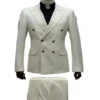 Ivory Wedding Suit - Cream Tuxedos Suit - Ivory Dinner Jacket Plus Pants -Alberto Nardoni Shop 6 Button Ivory Wedding Suit