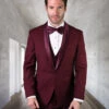Mens Wool One Button Modern Fit Vested Shawl Prom Tuxedo In Burgundy -Alberto Nardoni Shop 61 61 21264af9 e54a 4e94 8fe7 a8a5db96dfde