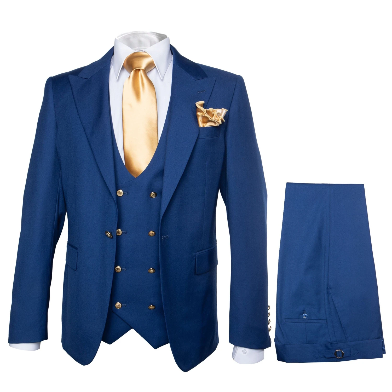 Rossi Man BOND RM1780 Slim Fit 3-Piece Suit – Modern Royal Blue Suit For Men 1 Rossi Man BOND RM1780 Slim Fit 3-Piece Suit – Modern Royal Blue Suit For Men