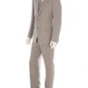 Tan Linen Suit - Dark Tan And Taupe Big And Tall Linen Suit -Alberto Nardoni Shop Big and Tall Linen Suit