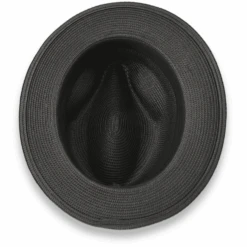 Tapa Crushable Straw Hat Fedora In Black -Alberto Nardoni Shop Black.3