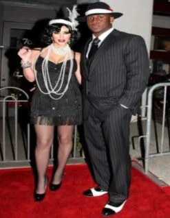 Mens Great Gatsby Suit- Great Gatsby Custome Single Breasted Black Color