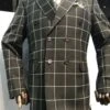 Black And White Plaid Suit Jacket - Mens Black Double Breasted Blazer -Alberto Nardoni Shop Black Plaid Suit2