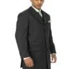 Mens Long Fashion Vested Church Zoot Black Suit -Alberto Nardoni Shop Black Zoot Suitss