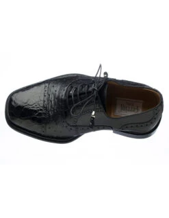 Ferrini Shoes - Mens Alligator Dress Shoe - Ferrini 203 Alligator Cap Toe Black Shoes -Alberto Nardoni Shop Black cap Shoe2 998e4c0d 4fbc 4bb1 87f2 01eed17c7cb2