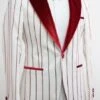 White And Red Tuxedo Bold Gangster - 1920 White And Red Pinstripe Tuxedos Suit -Alberto Nardoni Shop BoldGangster image57612