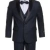 Boy Vested Shawl Collar Tuxedos In Navy -Alberto Nardoni Shop Boys Vested Tuxedo 0005 RENOJR
