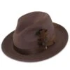Tapa Crushable Straw Hat Fedora In Brown -Alberto Nardoni Shop Brown.1