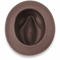 Tapa Crushable Straw Hat Fedora In Brown -Alberto Nardoni Shop Brown.3
