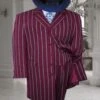 Burgundy Zoot Suit - 1920s Suit - Gangster Long Suit -Alberto Nardoni Shop Burgundy Zoot Suit 1920s Suit