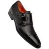 Men's Cantera Genuine Leather Double Monk Strap Black Shoes By Mezlan Made In Spain Brand -Alberto Nardoni Shop Cantera Genuine