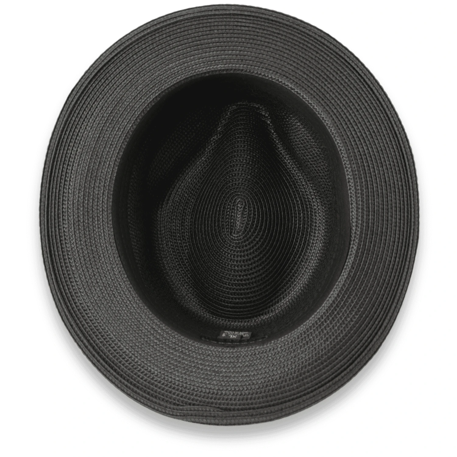 Tapa Crushable Straw Hat Fedora In Charcoal 3 Tapa Crushable Straw Hat Fedora In Charcoal - Image 3