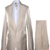 Champagne Color Single Breasted Wedding Suit - Beigish Goldish Color Tuxedo - Rossi Man Leo -Alberto Nardoni Shop Cream Rossi Man Suits