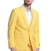"Yellow Men's Slim Fit Wedding Suit - Peak Lapel Double Breasted Vest" -Alberto Nardoni Shop D5nWyCS
