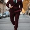Slim Fit Double Breasted Suit Gold Buttons - Burgundy Suit - Designer Wool Suits 2 Slim Fit Double Breasted Suit Gold Buttons - Burgundy Suit - Designer Wool Suits -Alberto Nardoni Shop Double Breasted Suit Gold Buttons Burgundy Suit