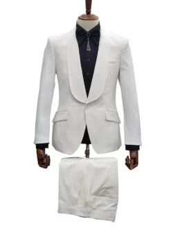Ivory Tuxedo - Cream Wedding Suit- Off White Groom 2PieceSuit