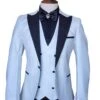 Ivory Tuxedo - Cream Wedding Suit- Off White Groom Slim FitSuit -Alberto Nardoni Shop Double Breast8