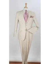 Off White Big And Tall Linen Suit