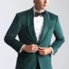 Velvet Blazer - Mens Blazer - Dinner Jacket 'Venice' Emerald Green Velvet Dinner Jacket - Separates