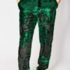 Mens Sequin Pants - Emerald Green Dress Party Pants -Alberto Nardoni Shop Emerald Greenw