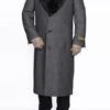 Mens Overcoat -Mens Long Wool Topcoats- Topcoat For Men-Men's Grey Full Length Wool Dress Top Coat / Overcoat 2 Mens Overcoat -Mens Long Wool Topcoats- Topcoat For Men-Men's Grey Full Length Wool Dress Top Coat / Overcoat -Alberto Nardoni Shop Full Length Grey Wool Overcoat 3