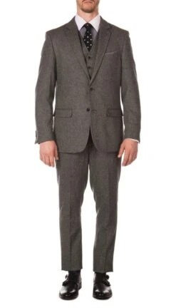 York Grey Slim Fit 3 Piece Herringbone Suit -Alberto Nardoni Shop GREY 8cc5849a 711b 42e6 9c34 ebed9e0b3682