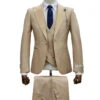 Giovanni Testi 1 Button Peak Lapel 3 Piece Tuxedo GT1PA+V-1501 Sand / Tan