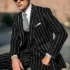 Mafia Outfit - Mobster Outfit - Italian Costume - Black Suit -Alberto Nardoni Shop Gangster Suit Black