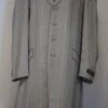 Mens Pimp Coat + Pimp Jacket Vest And Pants - Gangster Stripe Gray Fabric Suit