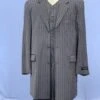 Mens Pimp Coat + Pimp Jacket Vest And Pants - Gangster Gray Fabric Suit