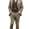 The Great Gatsby Costumes -Great Gatsby OutfitsGatsbyStyle Attire -Alberto Nardoni Shop Great Gatsby Toby Maguire Taupe