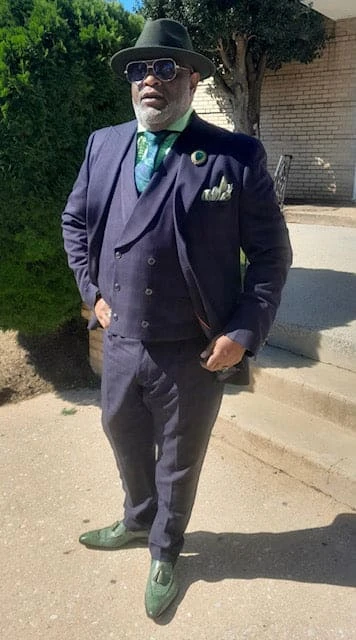 Navy Blue Plaid Suit - Wool Suit With Double Breasted Vest 1 Navy Blue Plaid Suit - Wool Suit With Double Breasted Vest