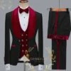 Mens Black Dinner. Jacket - Two Toned Color Blazer Black And Burgundy Sport Coat -Alberto Nardoni Shop IMG 9682 1f338824 97bf 4358 bda4 b11dee4cde72