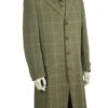 Mens Long Vested Fashion Zoot Suit In Olive Green Windowpane 3 Mens Long Vested Fashion Zoot Suit In Olive Green Windowpane -Alberto Nardoni Shop Il Canto Suit 0232 Stylish Tile