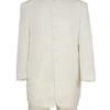 Mens Long Mandarin Collar Zoot Suit Ivory Tuxedo